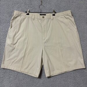 Men's Size 44 Beige Cotton Chino Shorts 8" Inseam Casual Summer